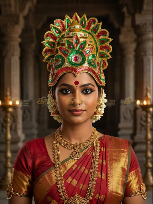 Bharatanatyam Drama Crown BDC15 drama dance crown image 2