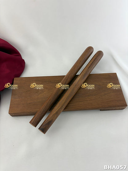 Bharatanatyam Thattu Kazhi Wooden Rhythm Sticks for Bharatanatyam and Kuchipudi dance