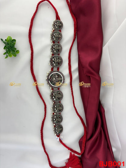 Black Kemp Nataraj Oddiyanam | Bharatanatyam Waist Belt Vaddanam