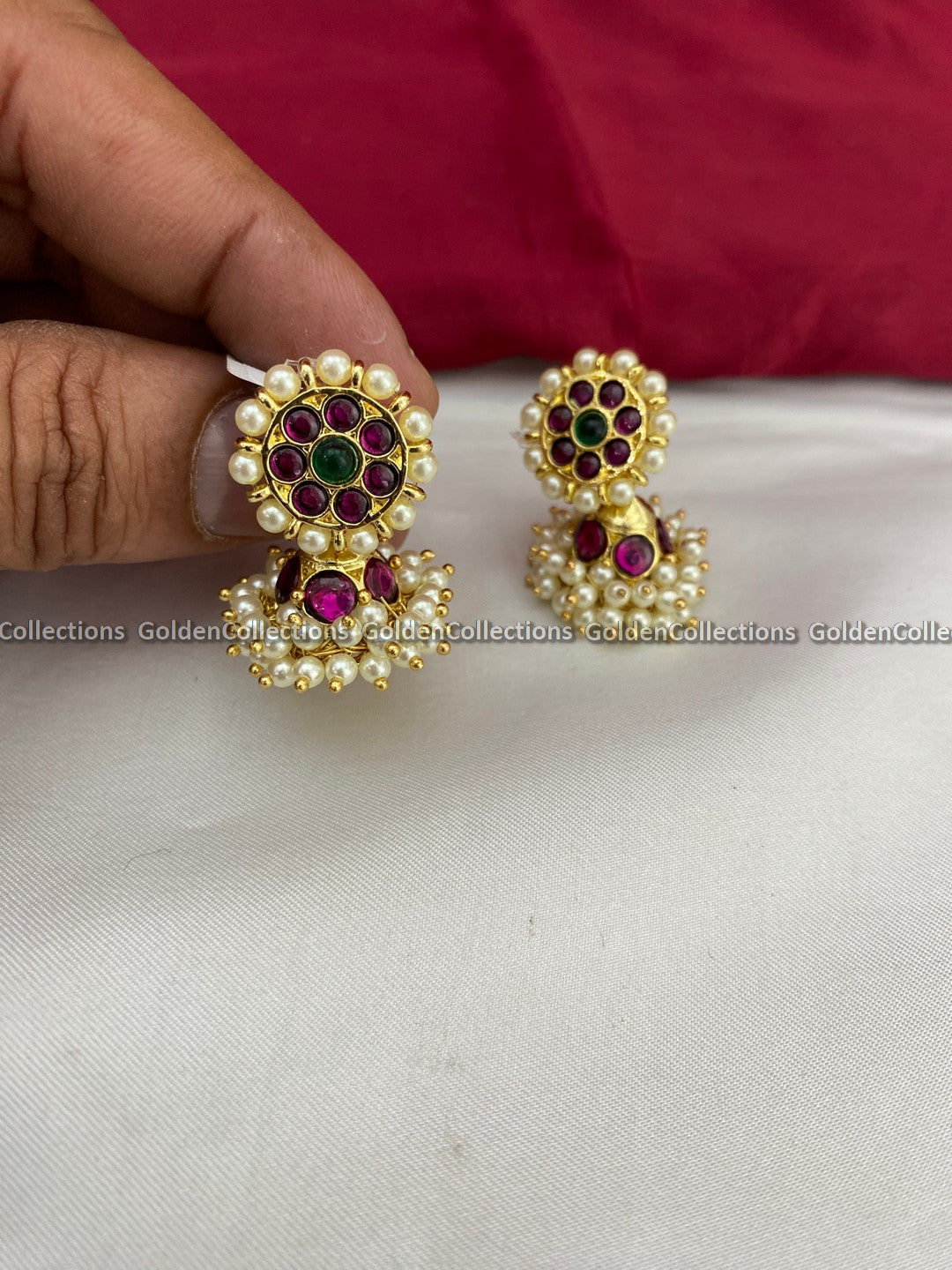 Buttalu Earrings: Bharatanatyam Jhumkas by GoldenCollections