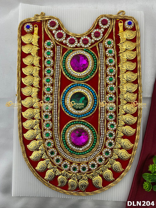 Deity Chest Long Haram DLN204 for Venkateshwara and goddess idol chest alankaram image 1