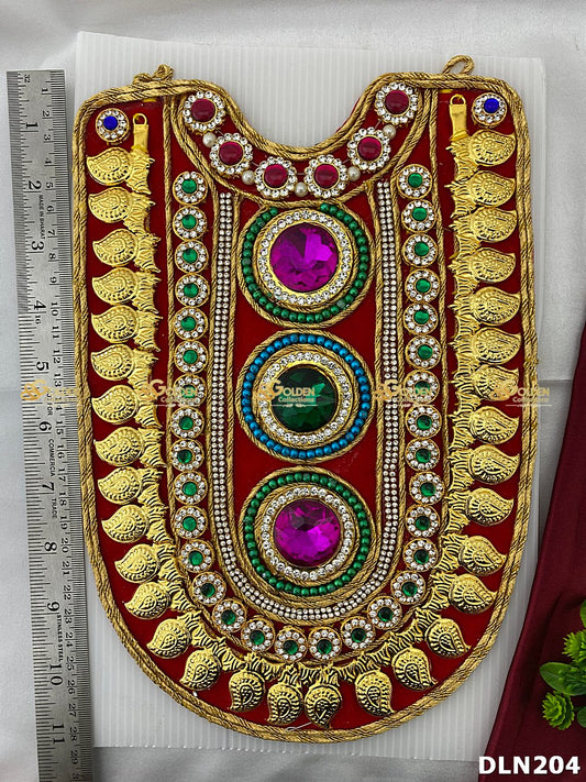 Deity Chest Long Haram DLN204 for Venkateshwara and goddess idol chest alankaram image 2