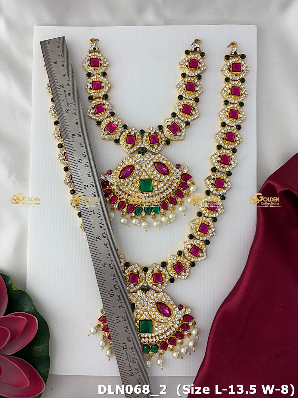 Buy Deity Ornaments Online Amman Long Necklace Dln 068_2