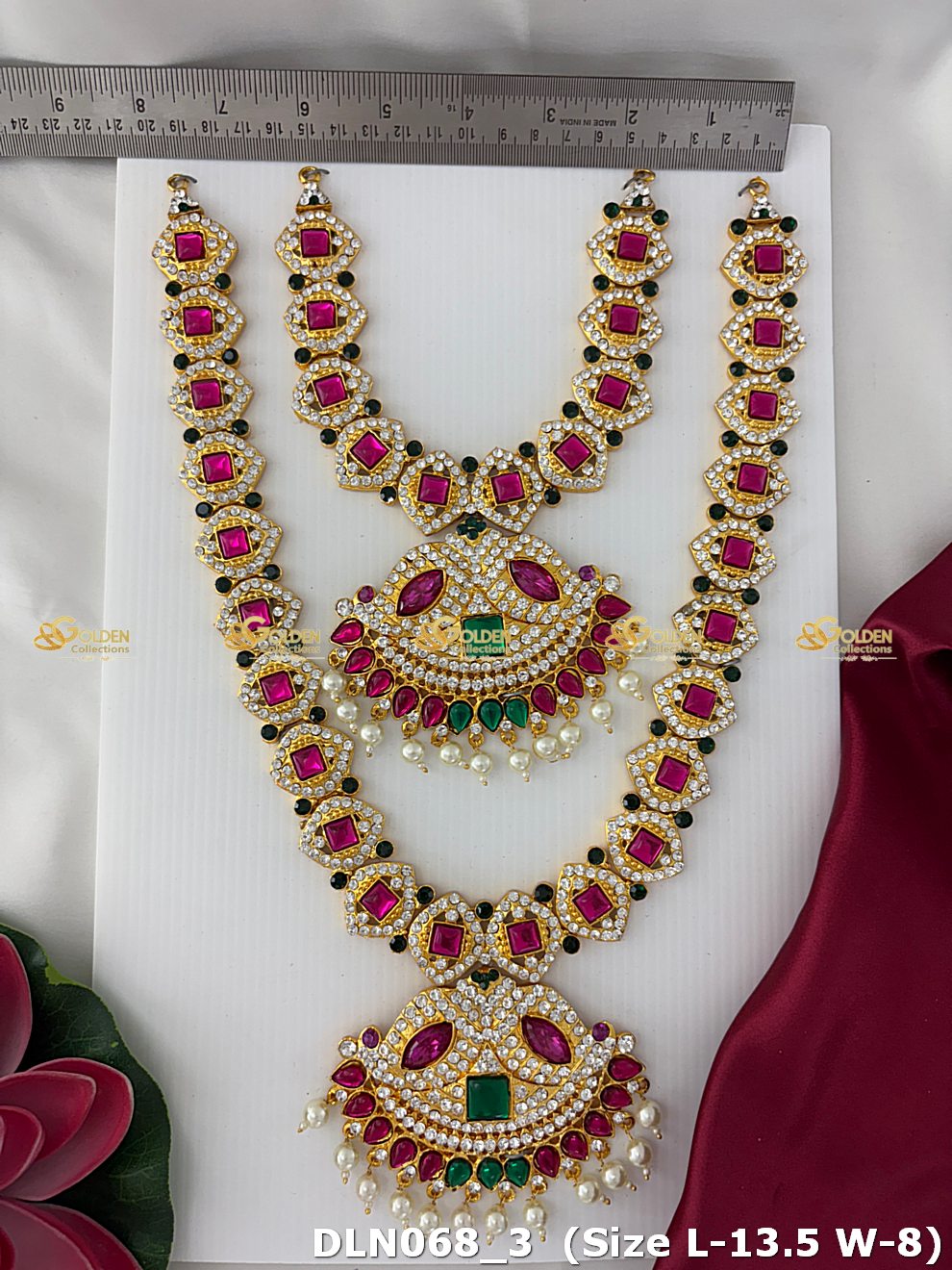 Buy Deity Ornaments Online Amman Long Necklace Dln 068_3