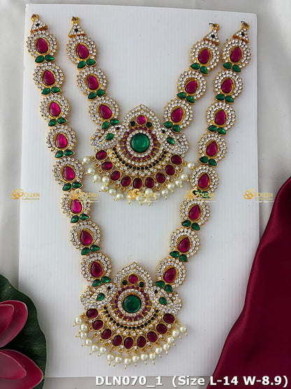 Celestial Beauty Of Temple Deity Necklace Dln 070_1