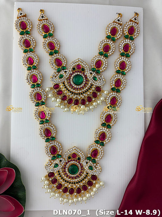 Celestial Beauty Of Temple Deity Necklace Dln 070_1