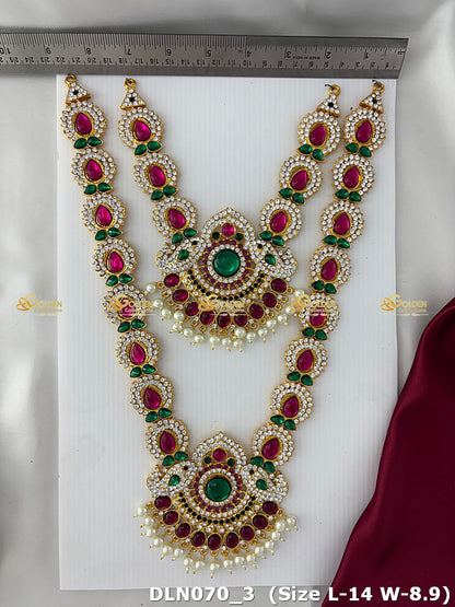 Celestial Beauty Of Temple Deity Necklace Dln 070_3