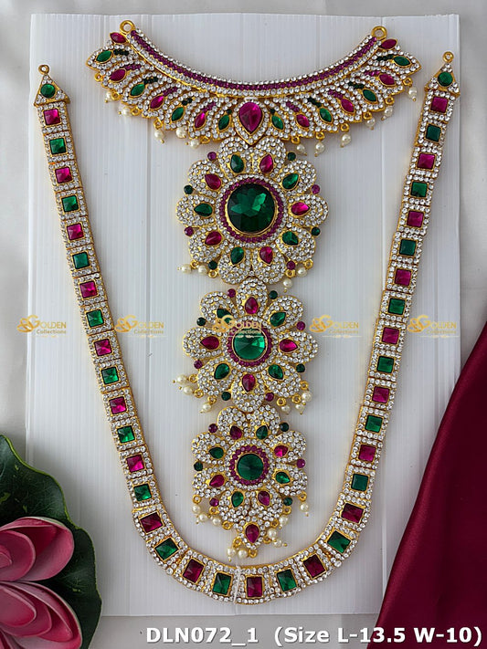 Lakshmi / Amman 2 Step Long Haram DLN072 deity long haram image 1