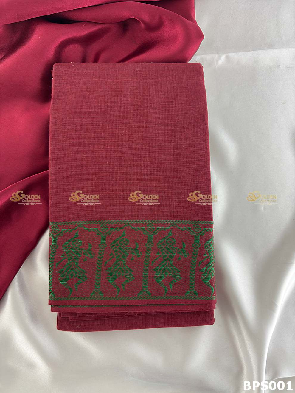 Cotton saree for classical dance practice Bharatanatyam Kuchipudi Marron
