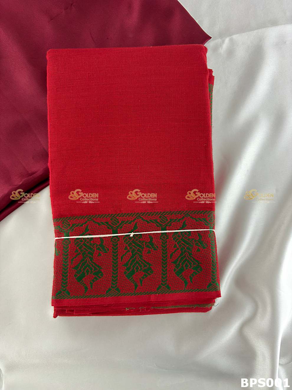 Bharatanatyam practice saree GoldenCollections cotton dance saree Red
