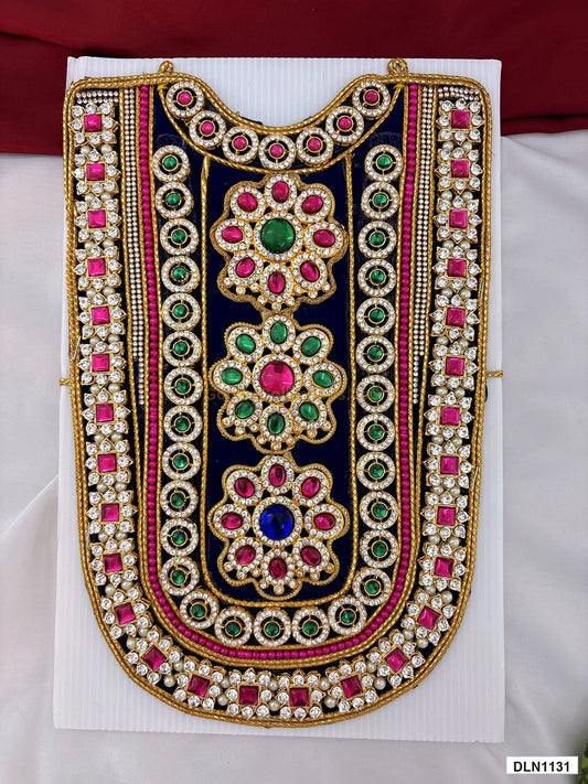 deity chest long haram full product view with gold plating for idol alankaram