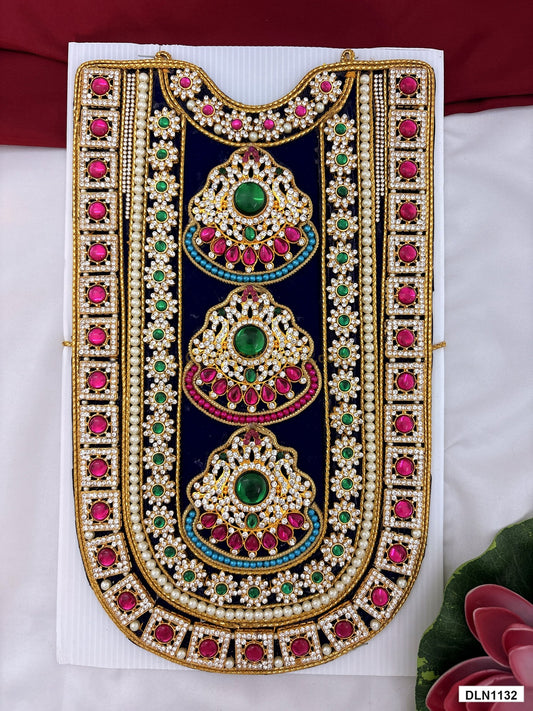 deity chest long haram full product view with gold plating for idol alankaram