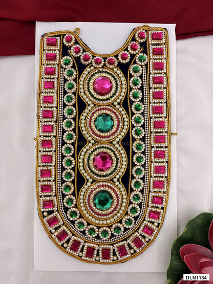 deity chest long haram full product view with gold plating for idol alankaram