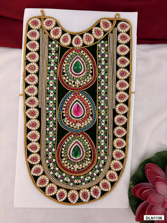 deity chest long haram full product view with gold plating for idol alankaram