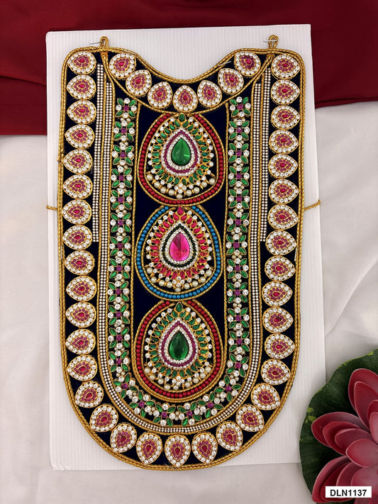 deity chest long haram full product view with gold plating for idol alankaram