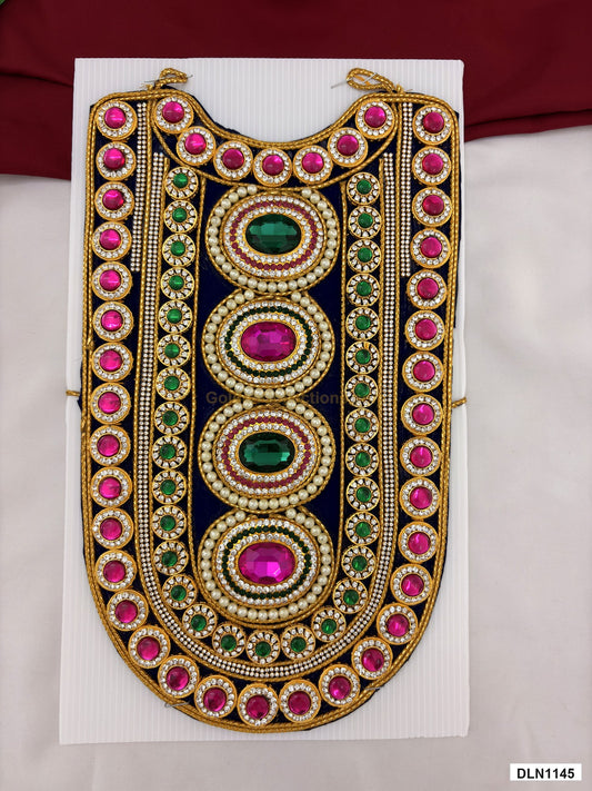deity chest long haram full product view with gold plating for idol alankaram