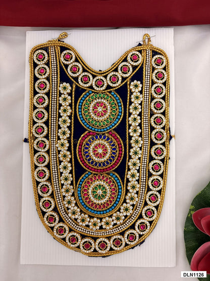 deity chest long haram full product view with gold plating for idol alankaram