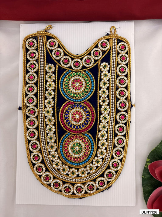 deity chest long haram full product view with gold plating for idol alankaram
