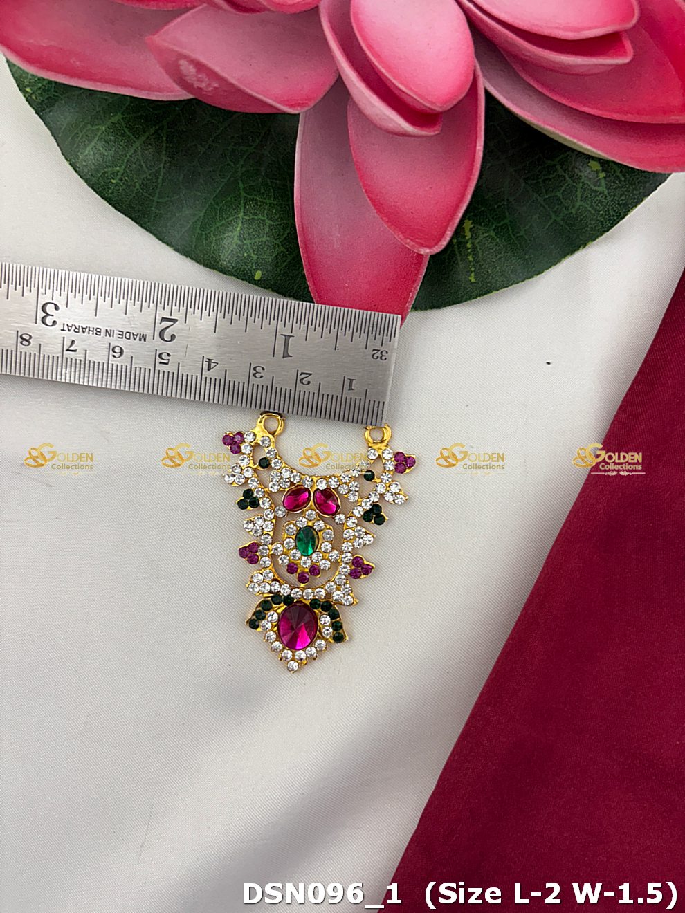 Goddess Chest Necklace DSN096 for Venkateshwara and goddess idol chest alankaram image 2