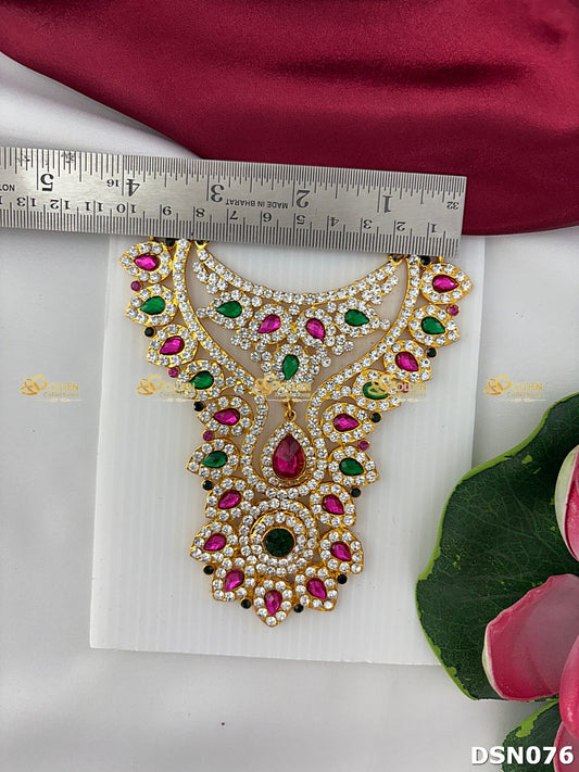 Goddess Chest Necklace DSN076 for Venkateshwara and goddess idol chest alankaram image 2
