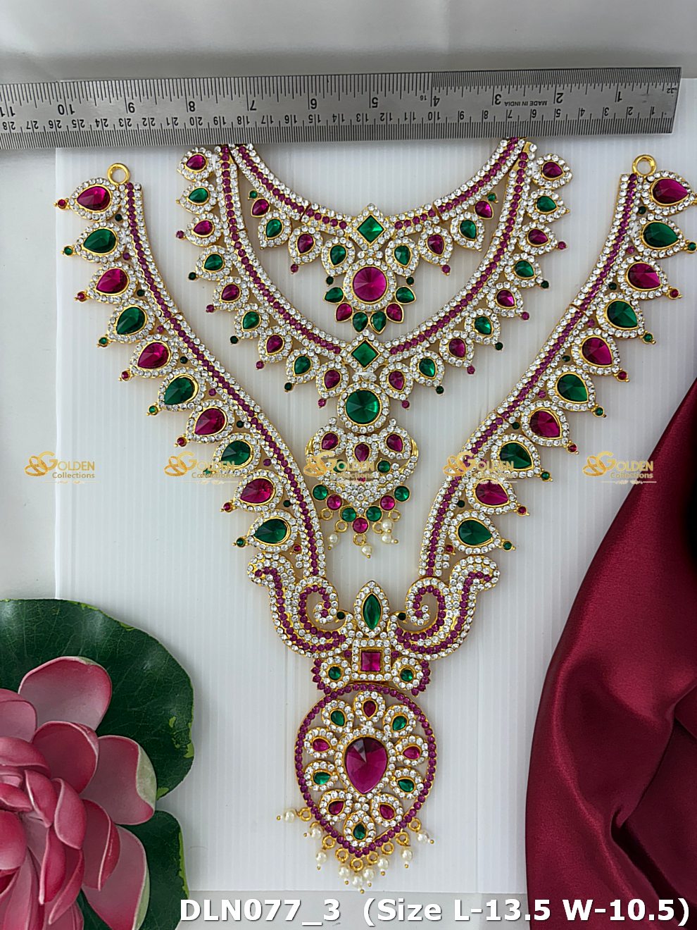 Deity Jewellery Set For Goddess Idol Shop Now Dln 077_3