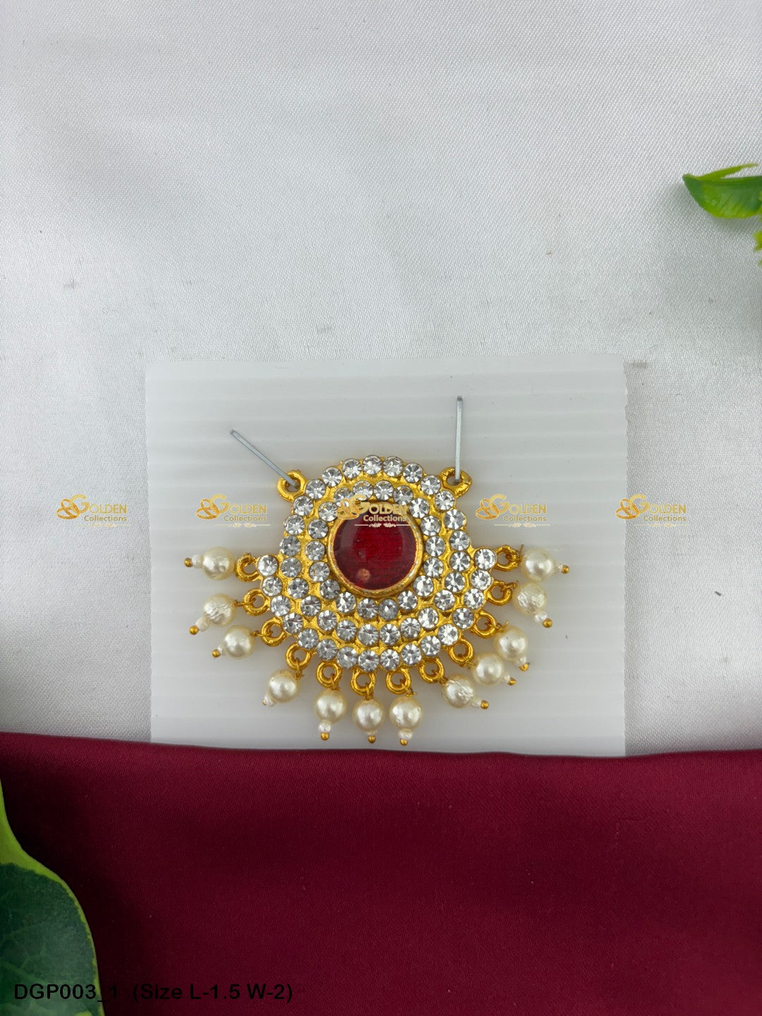 Deity Pendant Locket with Stone Work DGP-003 Pendants deity alankaram image 1