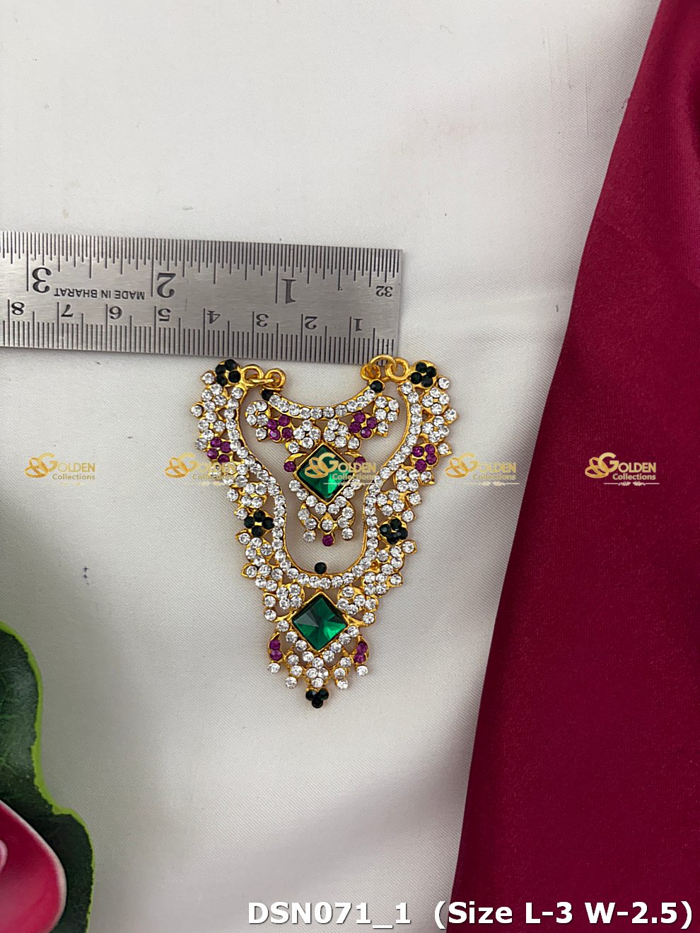 Amman / Ammavaru Chest Necklace DSN071 for Venkateshwara and goddess idol chest alankaram image 2