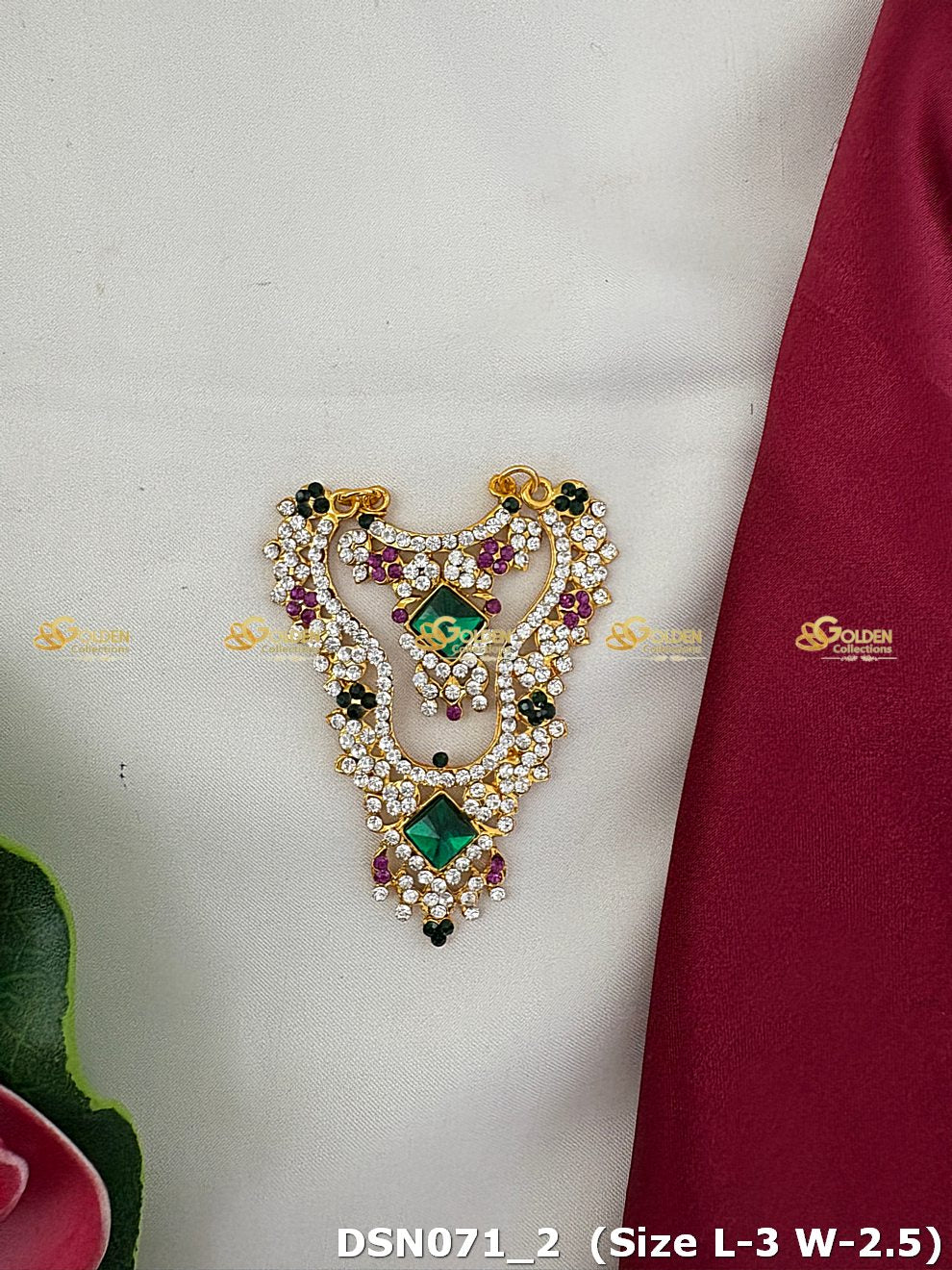 Amman / Ammavaru Chest Necklace DSN071 for Venkateshwara and goddess idol chest alankaram image 1