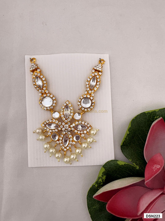 deity short haram full product view with gold plating for idol alankaram