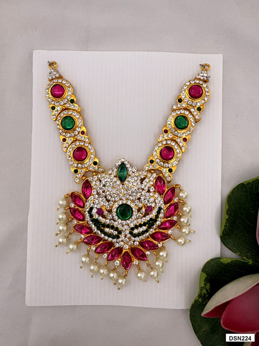 deity short haram full product view with gold plating for idol alankaram
