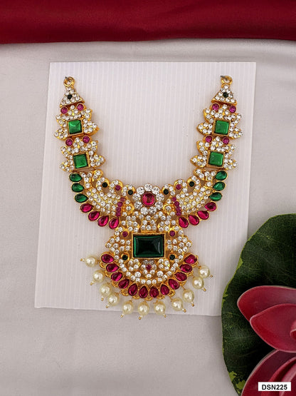 deity short haram full product view with gold plating for idol alankaram