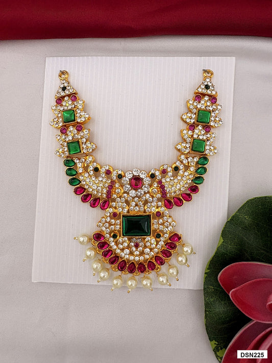 deity short haram full product view with gold plating for idol alankaram