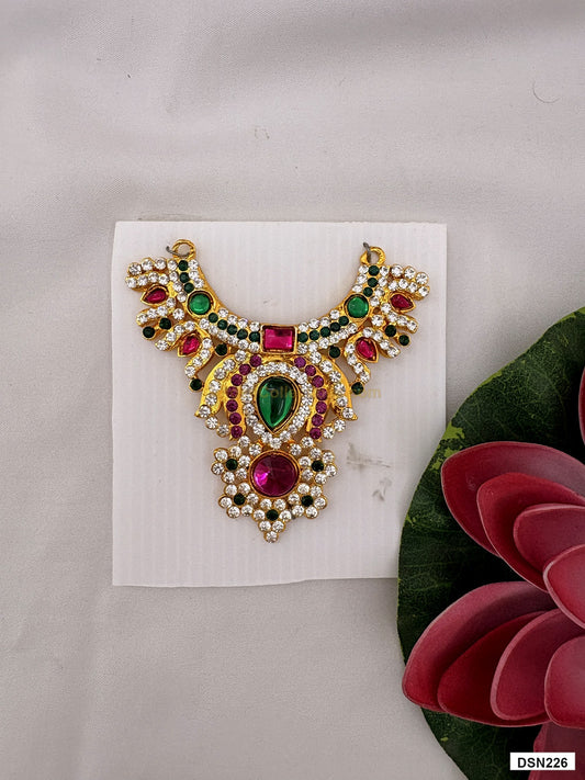 deity short haram full product view with gold plating for idol alankaram
