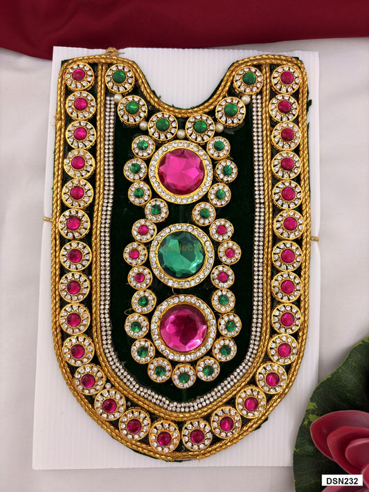 deity short haram full product view with gold plating for idol alankaram