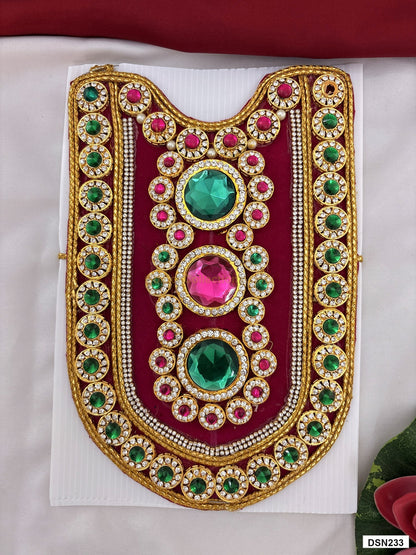 deity short haram full product view with gold plating for idol alankaram