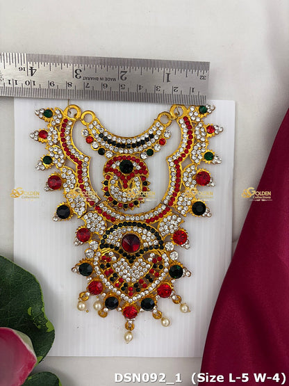 Goddess Chest Necklace DSN092 for Venkateshwara and goddess idol chest alankaram image 2