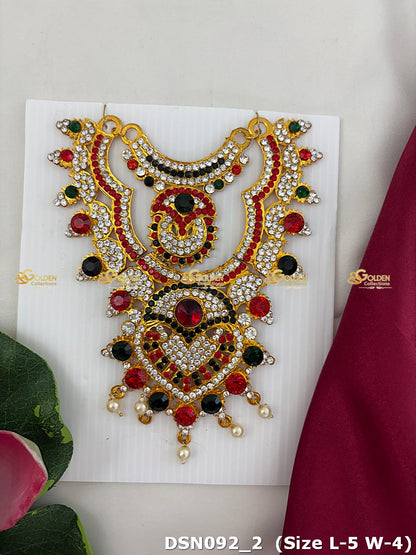 Goddess Chest Necklace DSN092 for Venkateshwara and goddess idol chest alankaram image 1