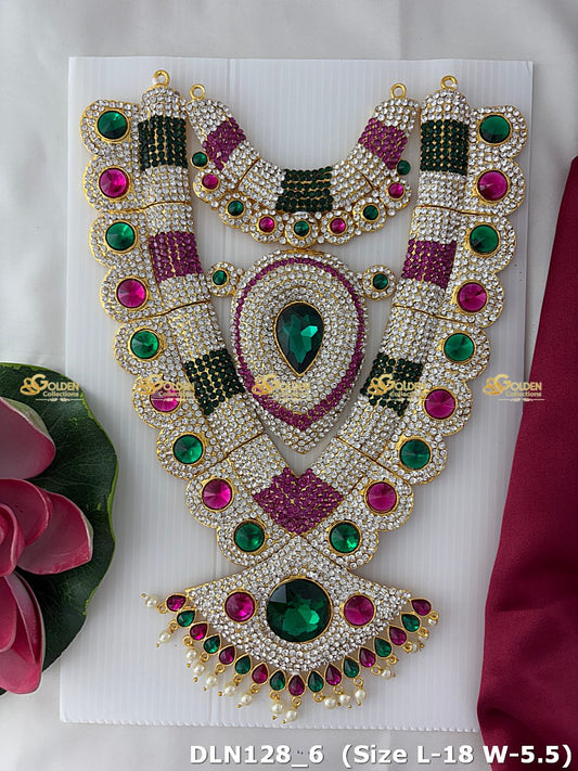 Lakshmi / Amman 2 Step Long Haram DLN087 deity long haram image 1