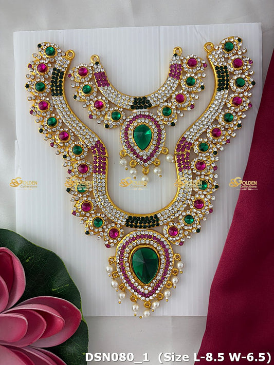 divine amman stone short haram hindu deity jewellery dsn 080_2