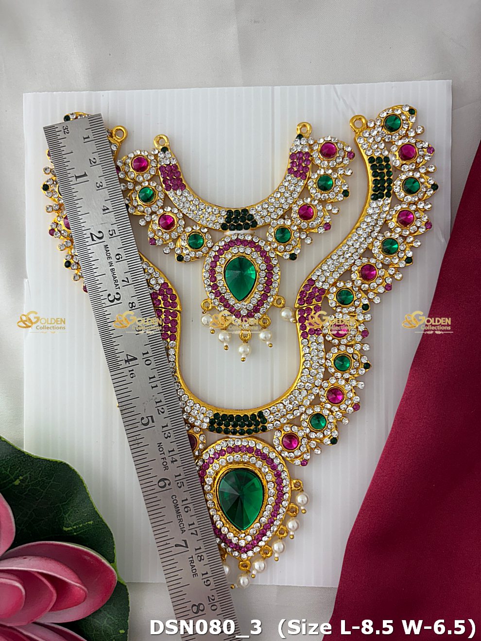 divine amman stone short haram hindu deity jewellery dsn 080_3