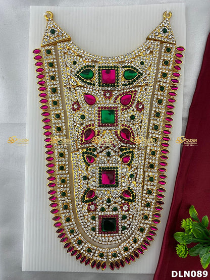 Divine Aura Long Haram - Hindu Deity Jewellery DLN-089