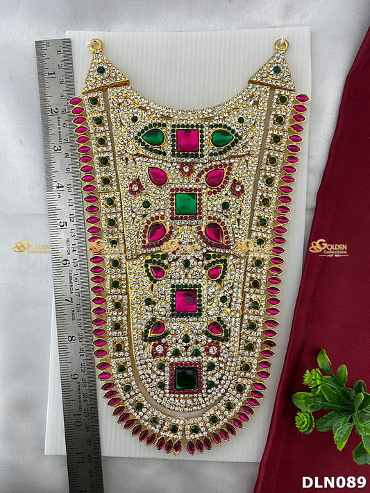 Divine Aura Long Haram - Hindu Deity Jewellery DLN-089