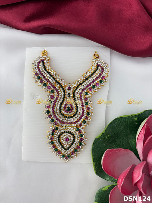 Goddess Chest Necklace DSN124 for Venkateshwara and goddess idol chest alankaram image 1