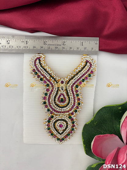 Goddess Chest Necklace DSN124 for Venkateshwara and goddess idol chest alankaram image 3