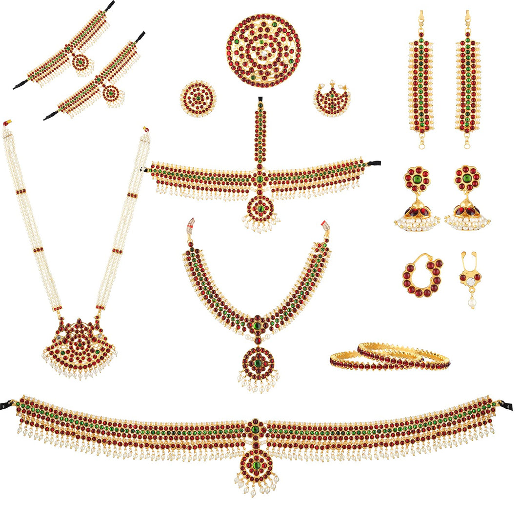 Buy Bharatanatyam Jewellery Set Goldencollections Golden Collections