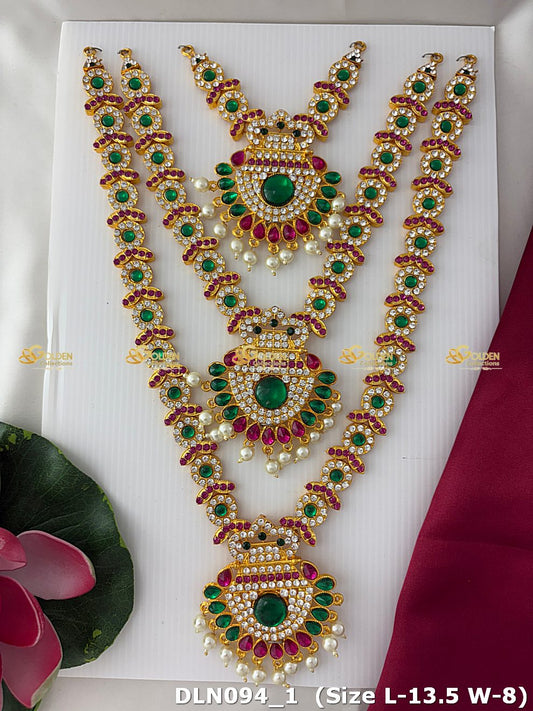 Goddess 3 Step Long Haram Set DLN094 deity long haram image 1