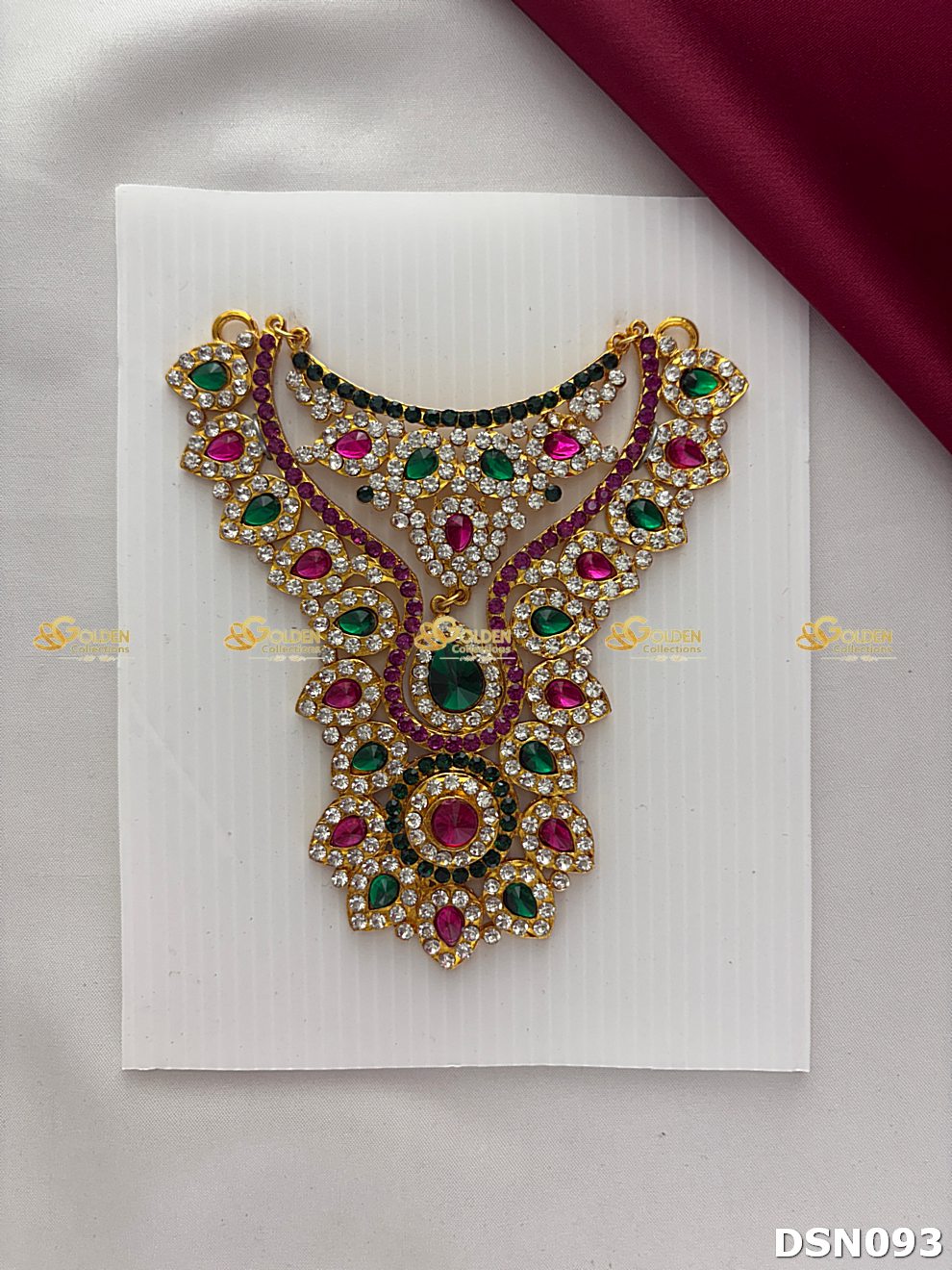 Goddess Chest Necklace DSN093 for Venkateshwara and goddess idol chest alankaram image 1