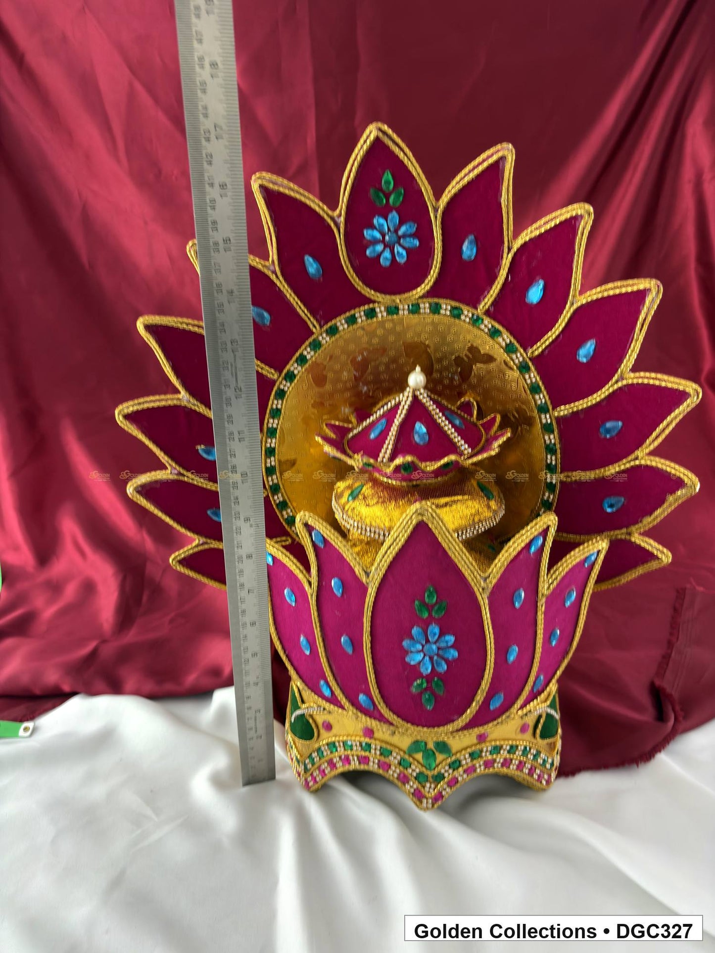 Additional product detail view of Drama Dance Cardboard Crown with Velvet Cloth - Style 1 from Golden Collections
