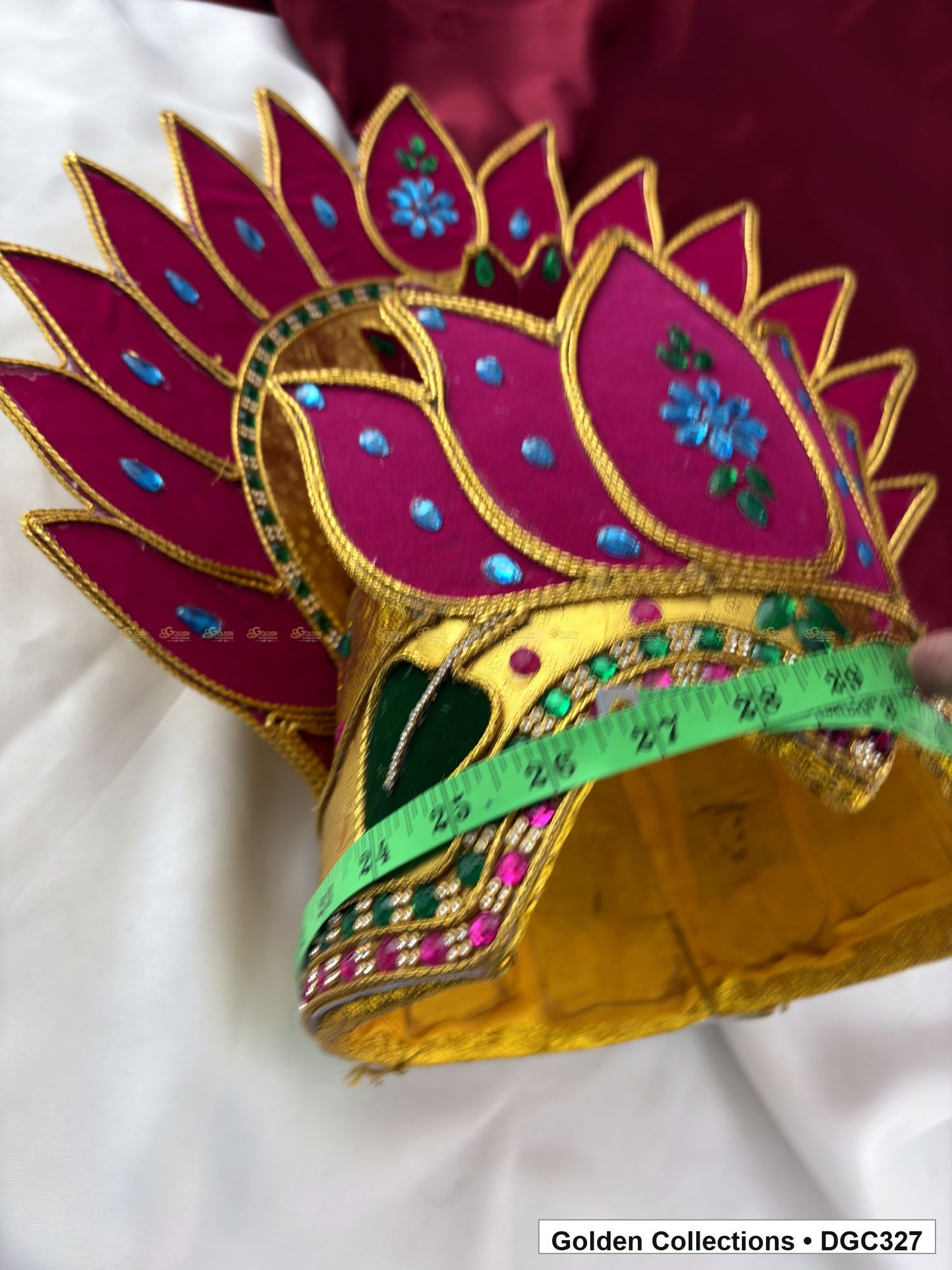 Additional product detail view of Drama Dance Cardboard Crown with Velvet Cloth - Style 1 from Golden Collections
