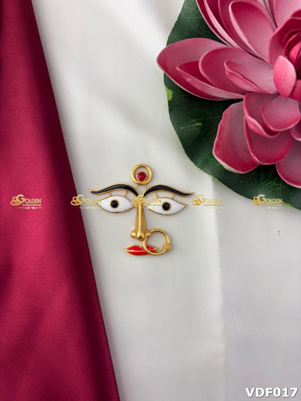 Kali Matha Face for Pooja VDF017 deity face for pooja alankaram image 1
